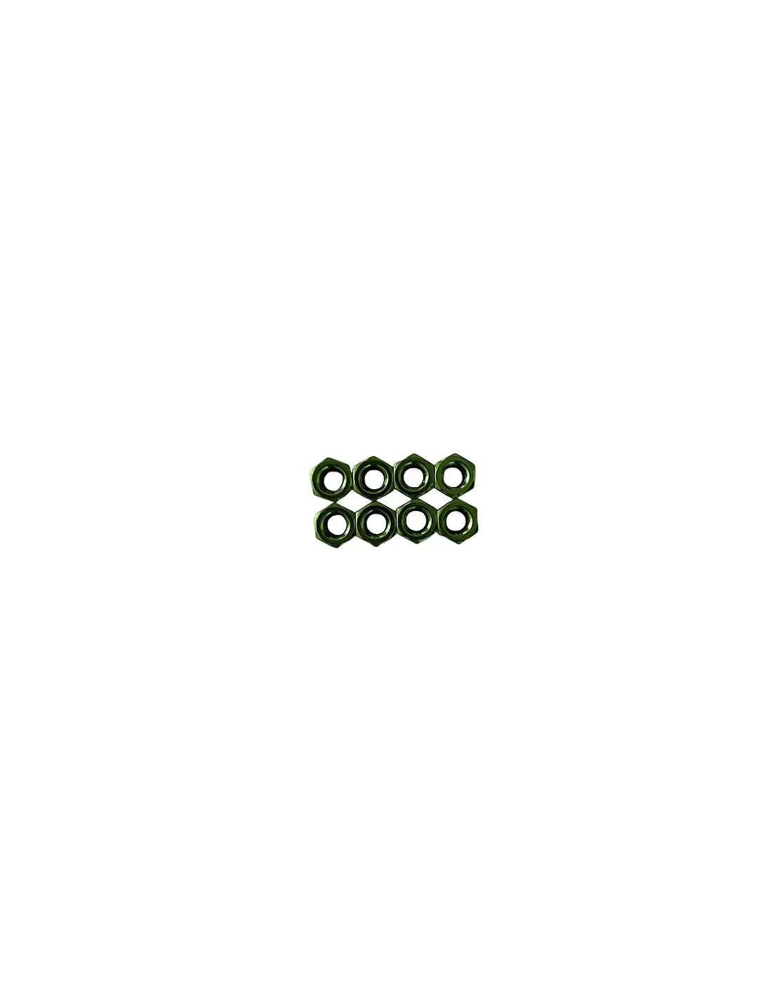 SET TUERCAS AUTOBLOCANTES M7 QS VERDES