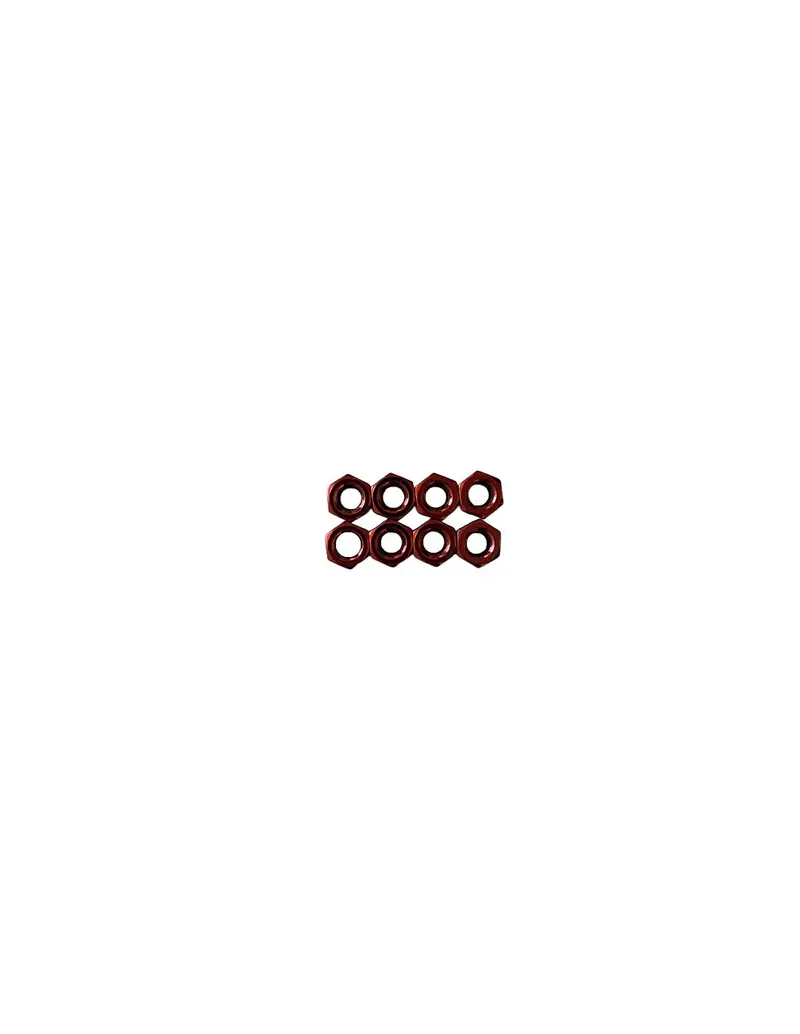 SET TUERCAS AUTOBLOCANTES M7 QS ROJO