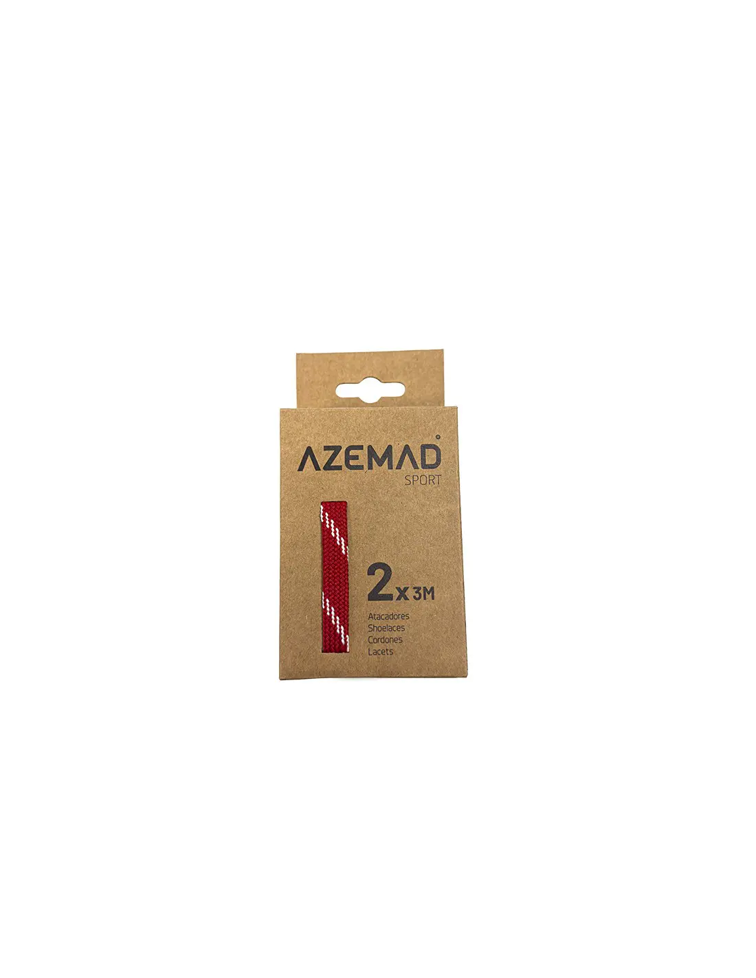 PAR CORDONES HOCKEY AZEMAD ROJO