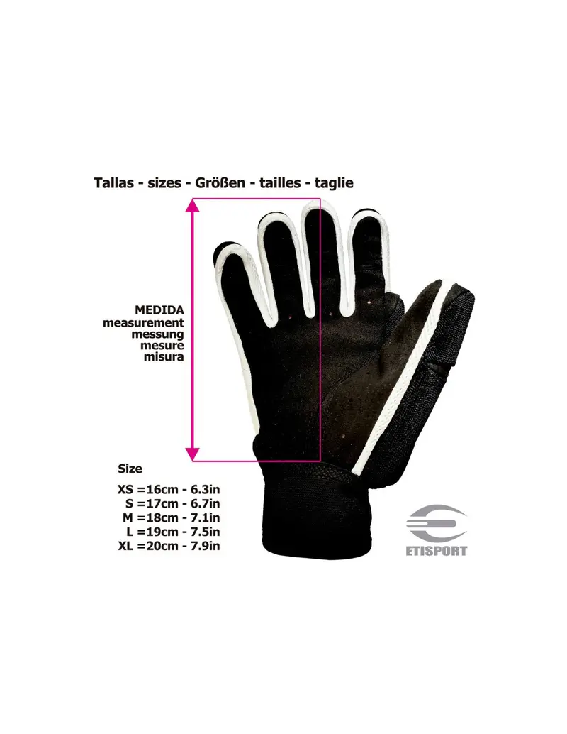 Ver foto 2 de GUANTES ETISPORT - Color Negro Verde / Talla S