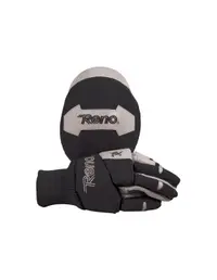 Ver foto 1 de KIT RENO GUANTES _ RODILLERAS - Color Negro Blanco / Talla Prebenjamín